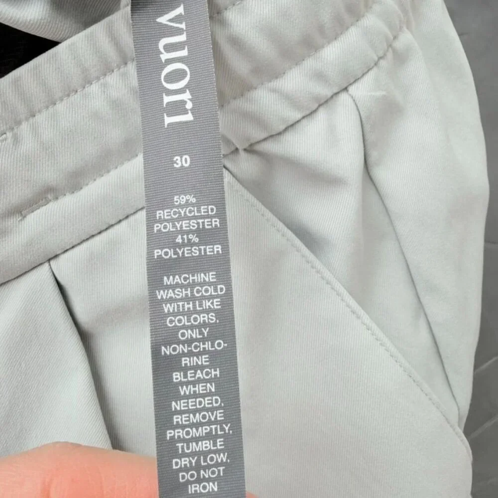 Vuori Cascade Elastic Waist Shorts – Shale Performance Shorts Size 30 J216